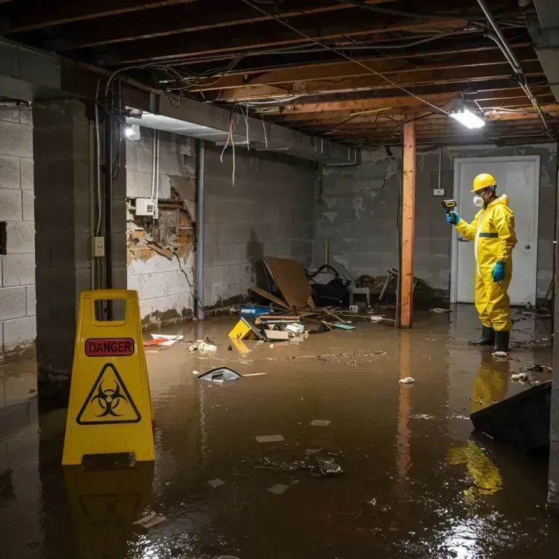 Flooded Basement Electrical Hazard in Saint Francois County, MO Property